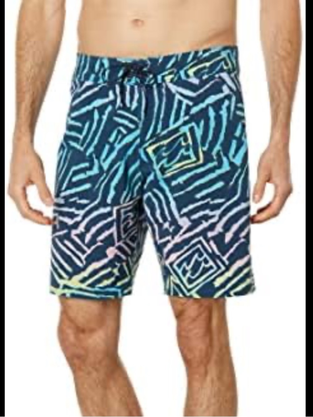 Billabong Geometric Swim Board Shorts Recycler Sundays Pro Size 32